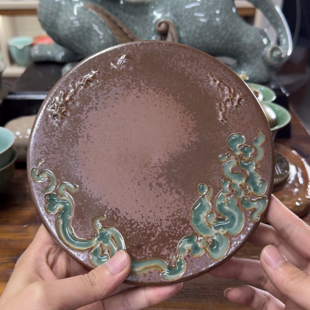 龙泉青瓷茶具微瑕6835