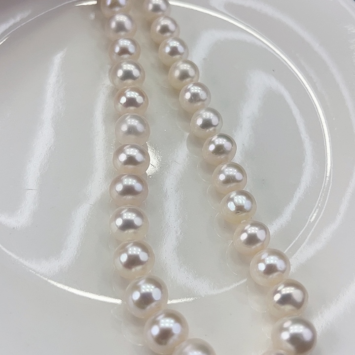 淡水珍珠颈饰银S925镶嵌卡9极光炫彩