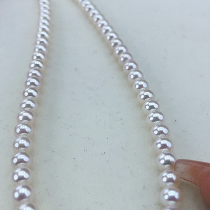 淡水珍珠颈饰银S925镶嵌5➕极光炫彩高品