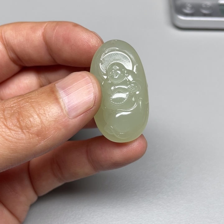 和田玉吊坠(不含链)未镶嵌萧*