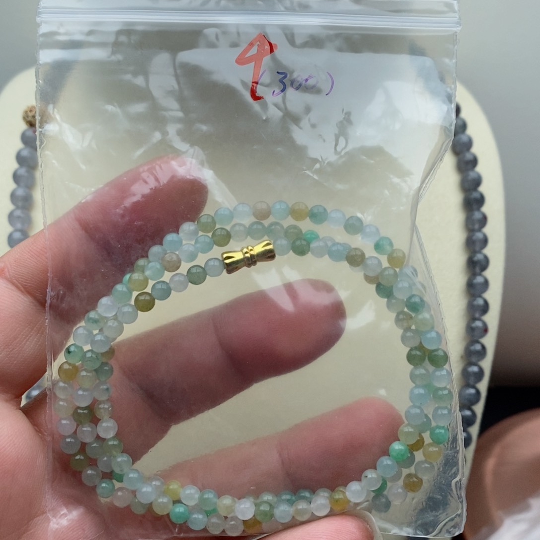 定制翡翠未镶嵌翡翠珠链