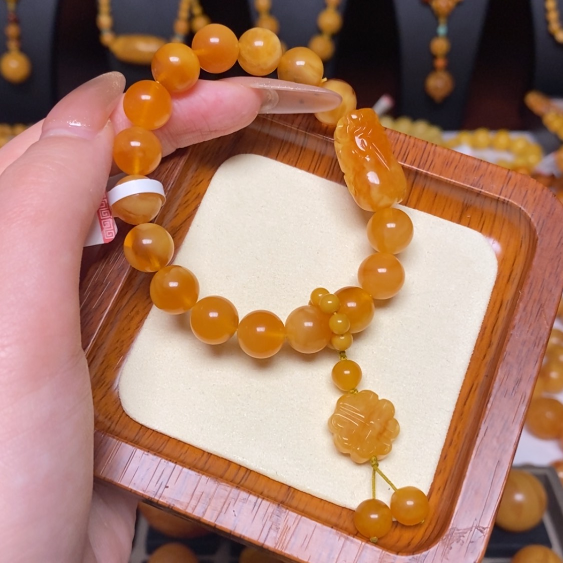 【闪购商品】蜜蜡手链未镶嵌手串