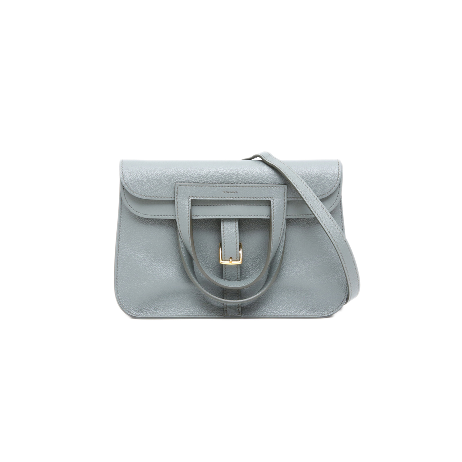 99新 Hermes/爱马仕 小花攀攀 63杏仁绿 EC皮 Z刻 爱马仕 Halzan