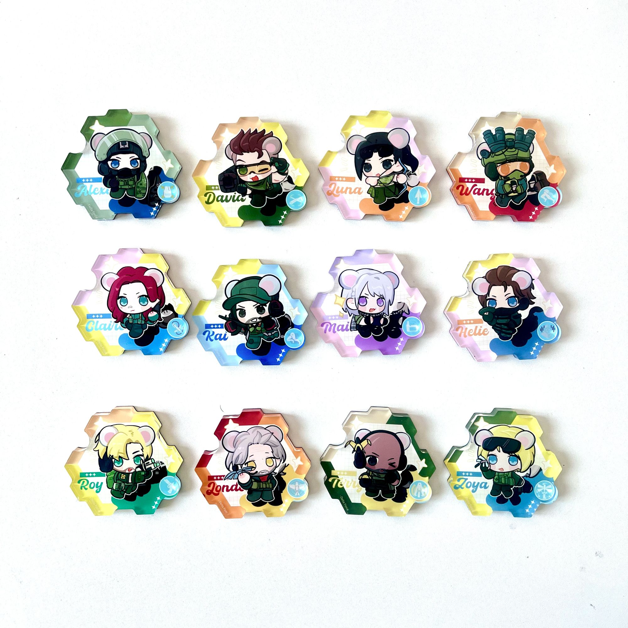 三角洲行动周边拼图冰箱贴「鼠鼠特工队」系列超Q超可爱