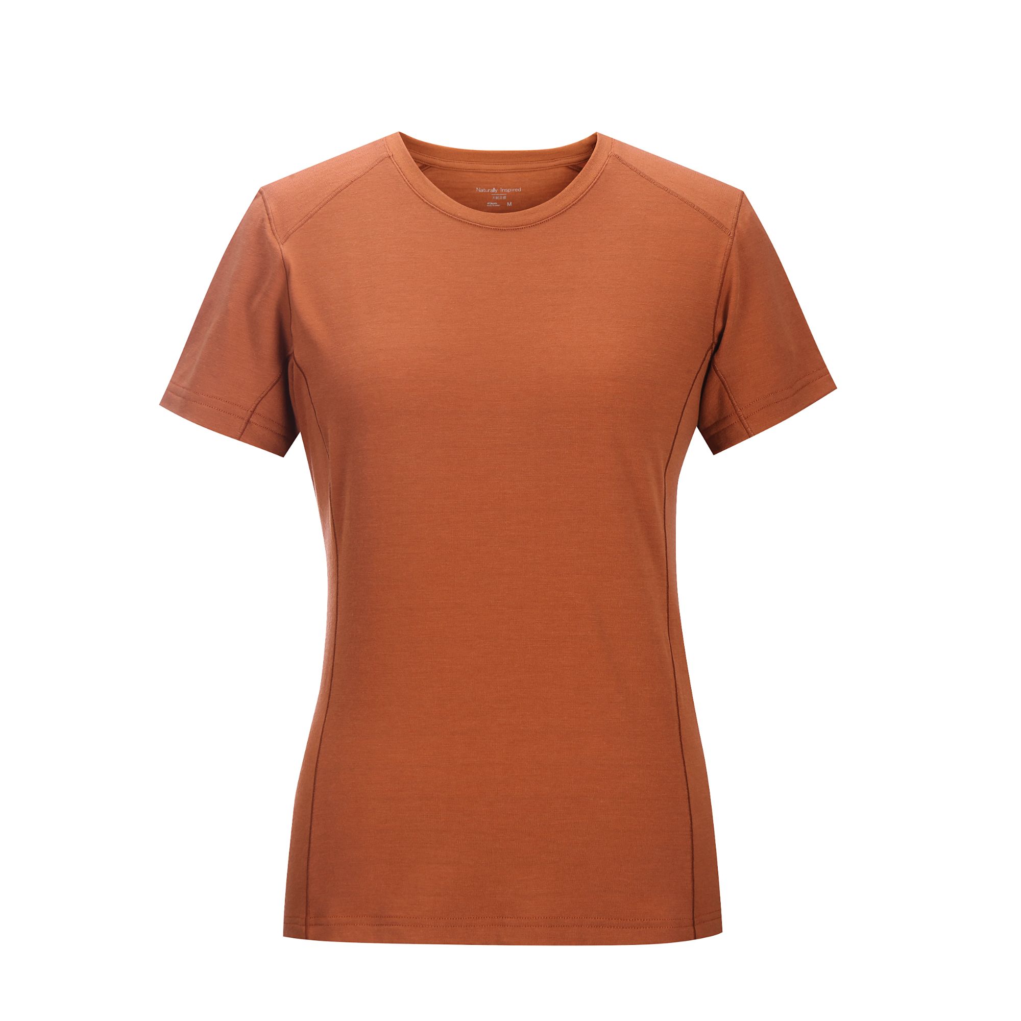 天赋灵感150g/㎡83%羊毛12%尼龙5%氨纶17.5μm女士户外速干排汗短袖