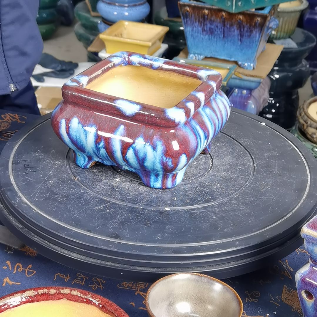 内口12深8石湾花盆默认微瑕