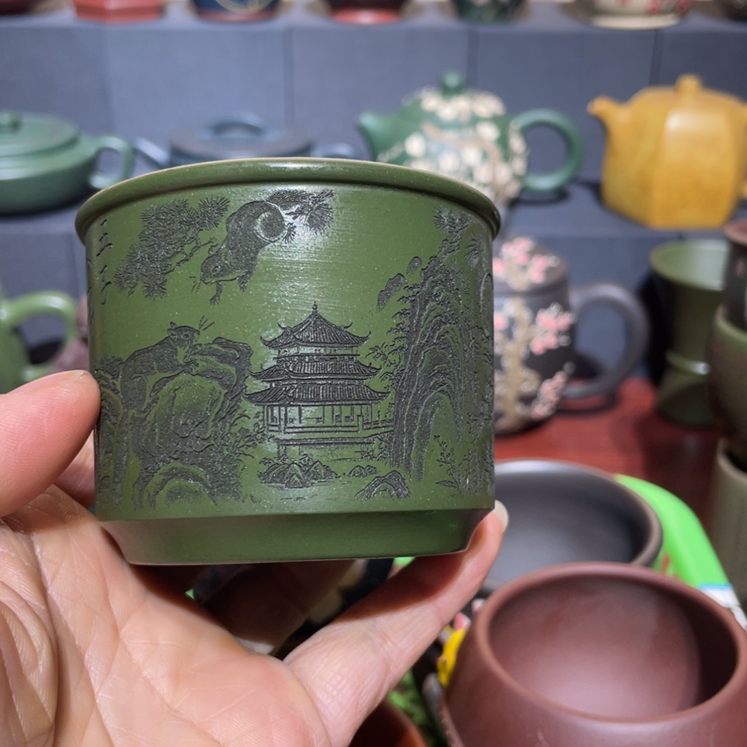 原矿紫砂手工主人杯