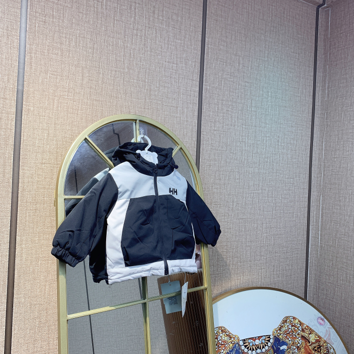 AN534   宝宝黑色拼接上衣外套  二棉