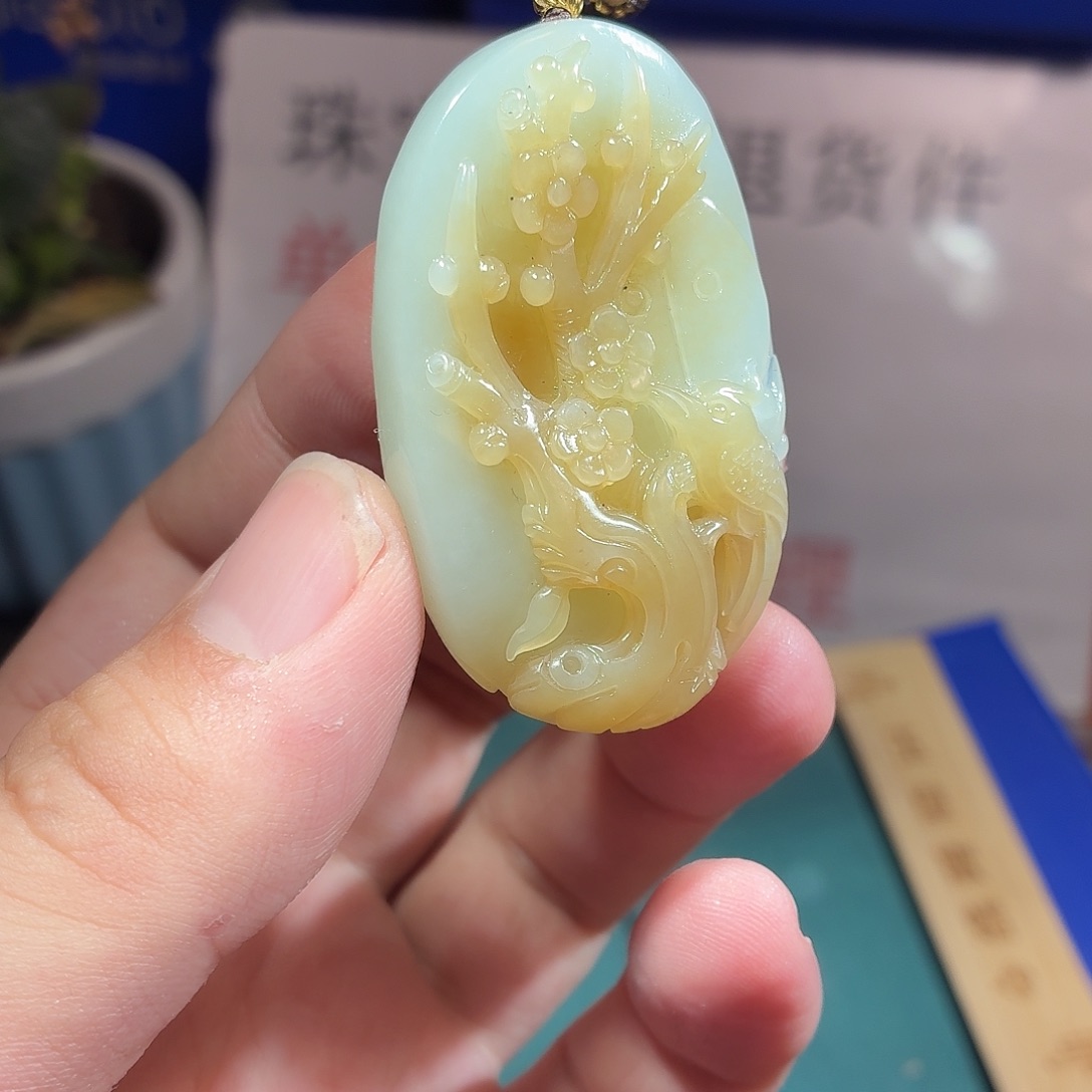 和田玉（糖玉）未镶嵌车挂