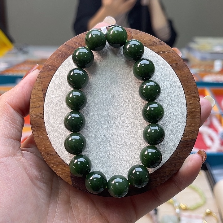 和田玉未镶嵌手串A31卡12