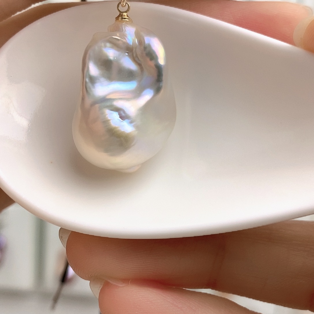 淡水珍珠未镶嵌吊坠(赠链)