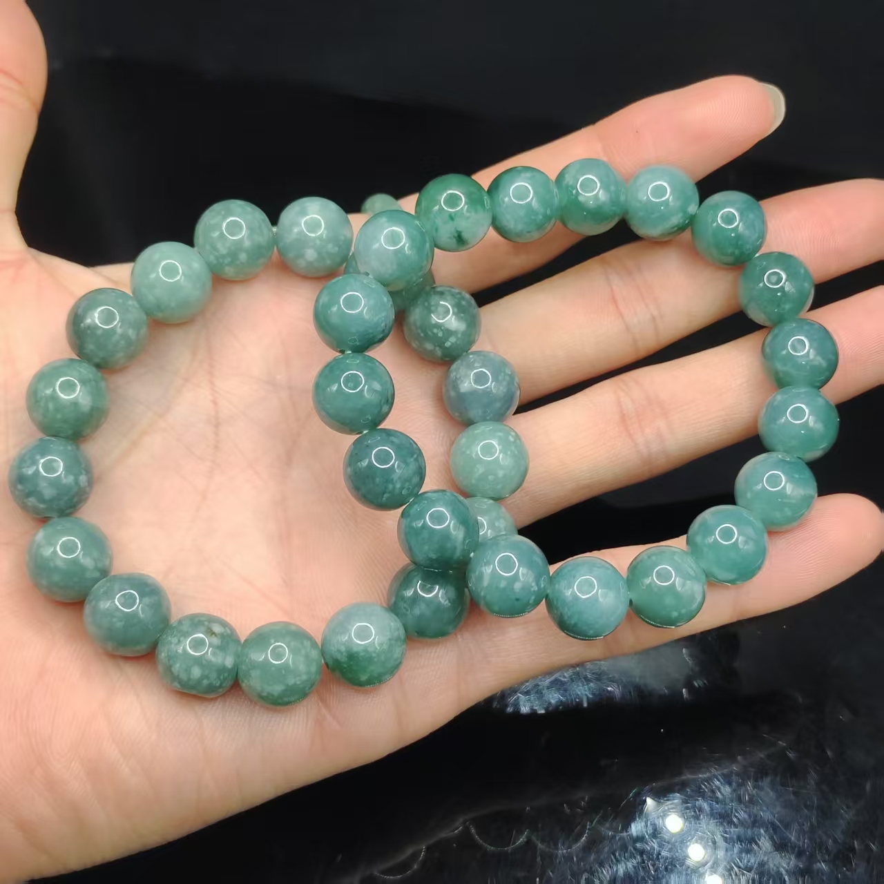 【龙龙严选】翡翠单圈手串GS【多样性发其一】约11mm