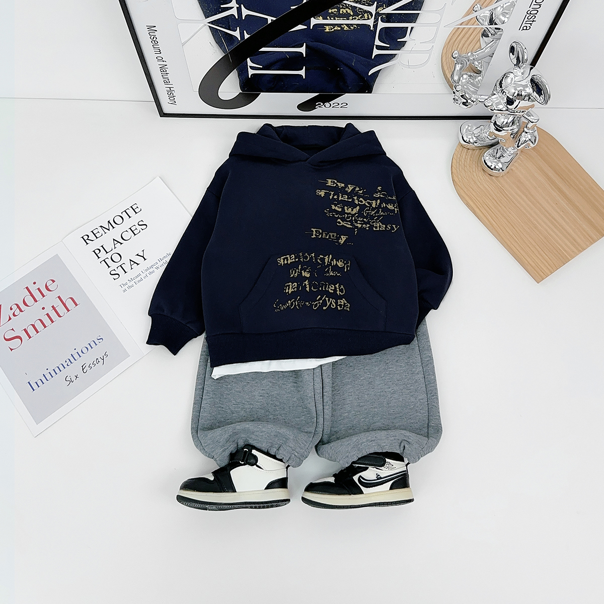 儿童卫衣加绒加厚连帽2025新款秋冬季男童 BDD26162 悠悠童话童装