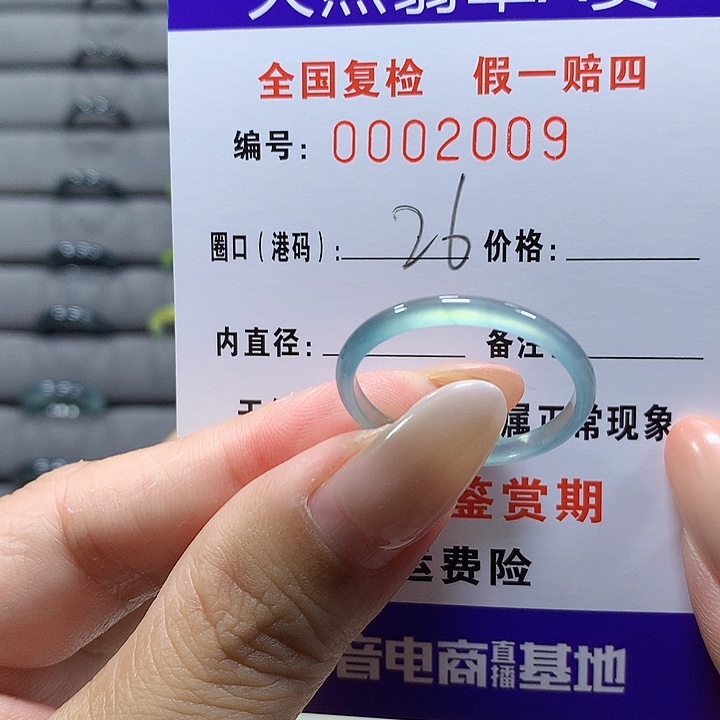 未镶嵌戒圈翡翠2009