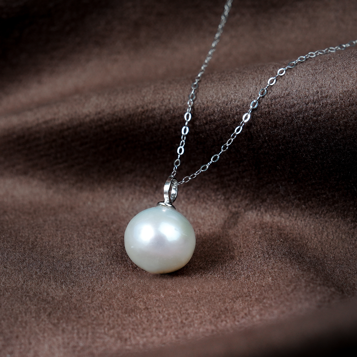 YB127 10-11mm 时尚大气简约S925淡水珍珠吊坠