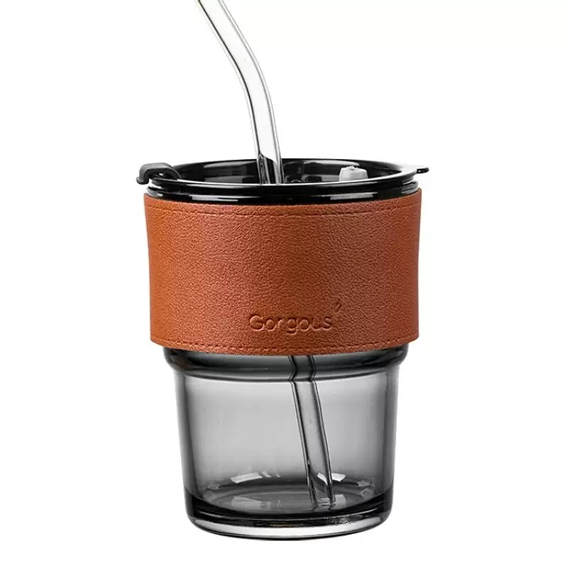 吸管宫廷元素便携INS杯情侣随行杯简约极光