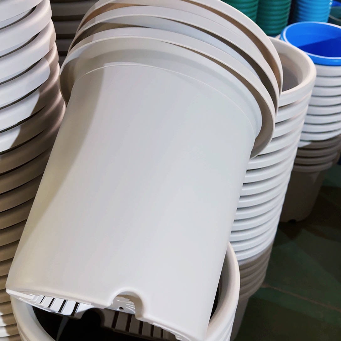 树脂四季盆7#无拖灰白瑕疵6