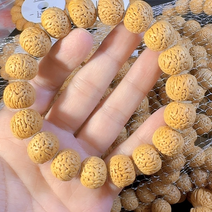 ༺***༻桃核吊坠南瓜玻璃球