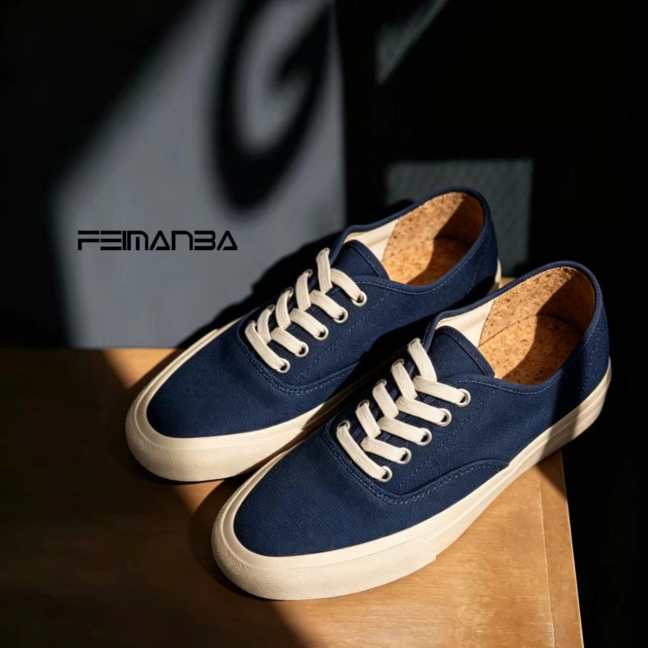 【FEIMANBA】复古低帮休闲帆布鞋女