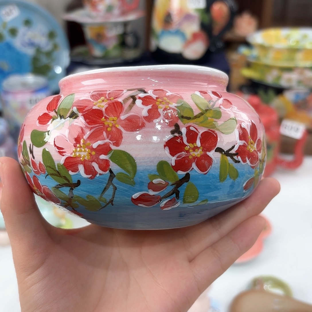 景德镇手绘高温釉下彩陶瓷茶具