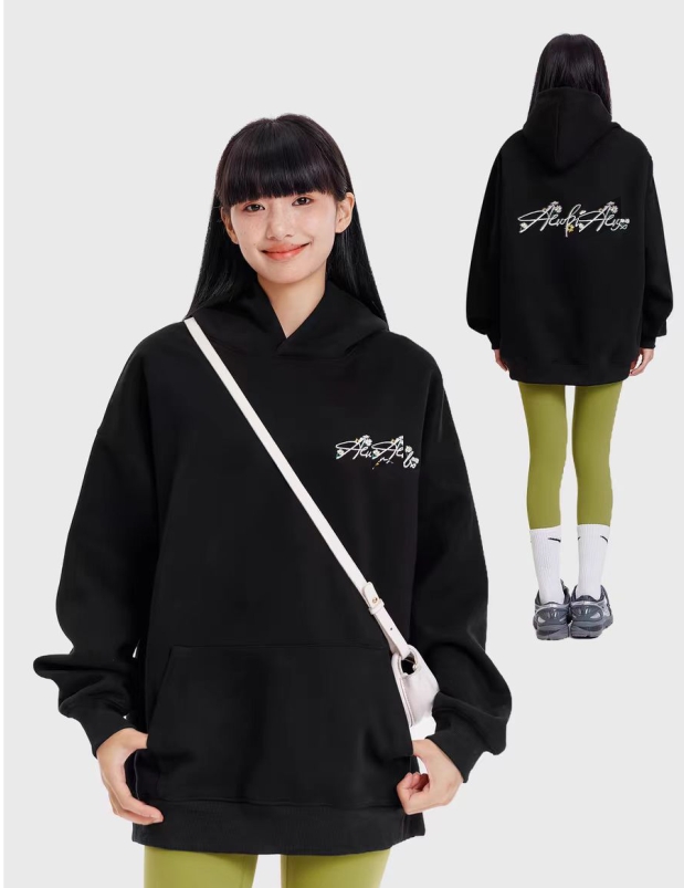 新款【090-099】 纯棉轻奢情侣款时尚秋冬宽松圆领