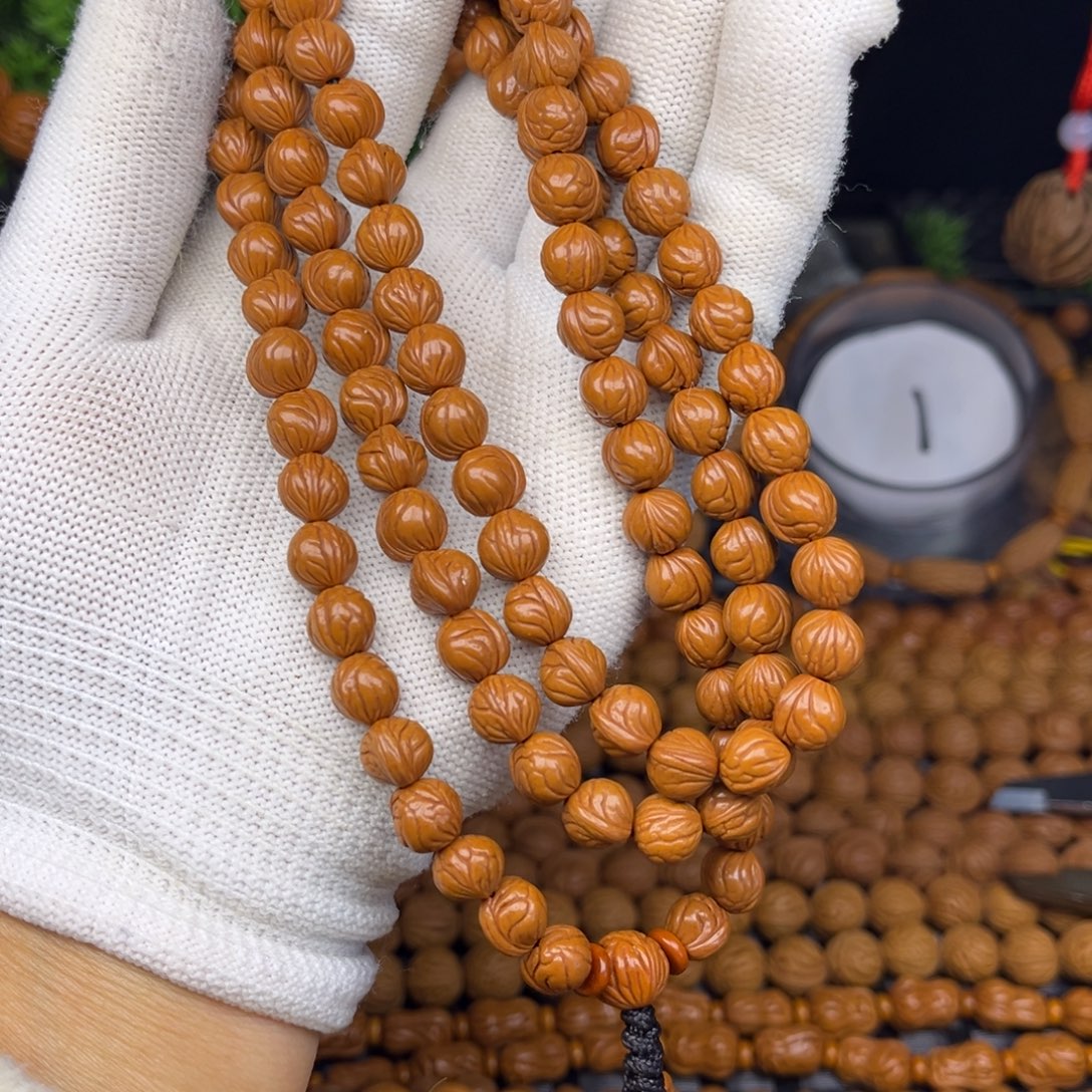 铭***芦手串文玩核桃玉龙脊脖挂