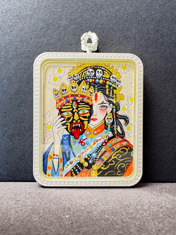 唐卡 手绘 前世今生 扎基拉姆 女财神 女cc