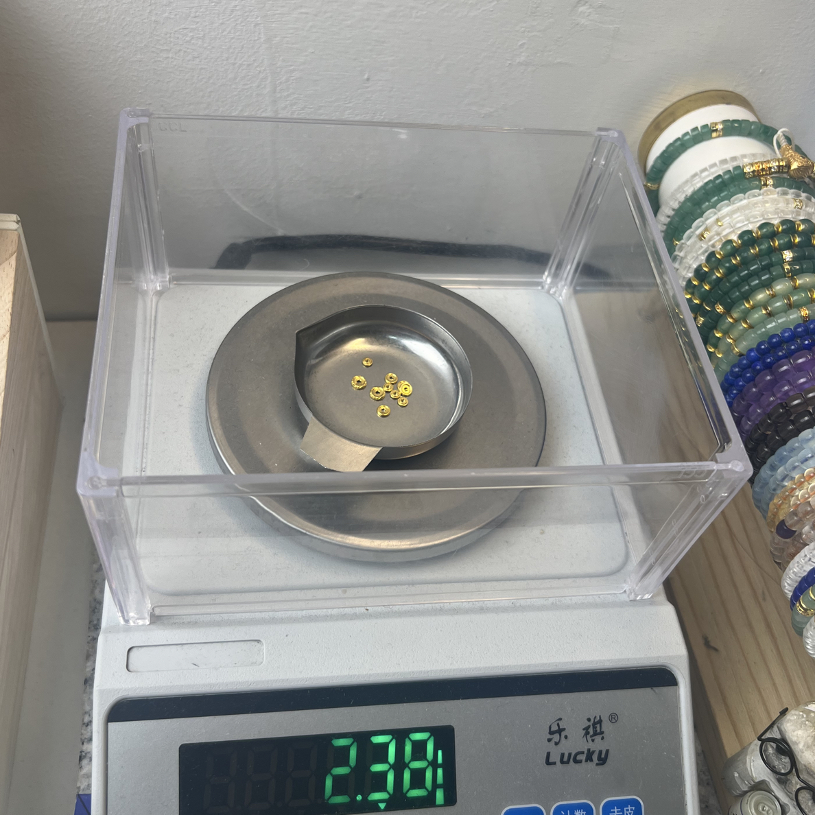 足金黄金文玩配饰2.38