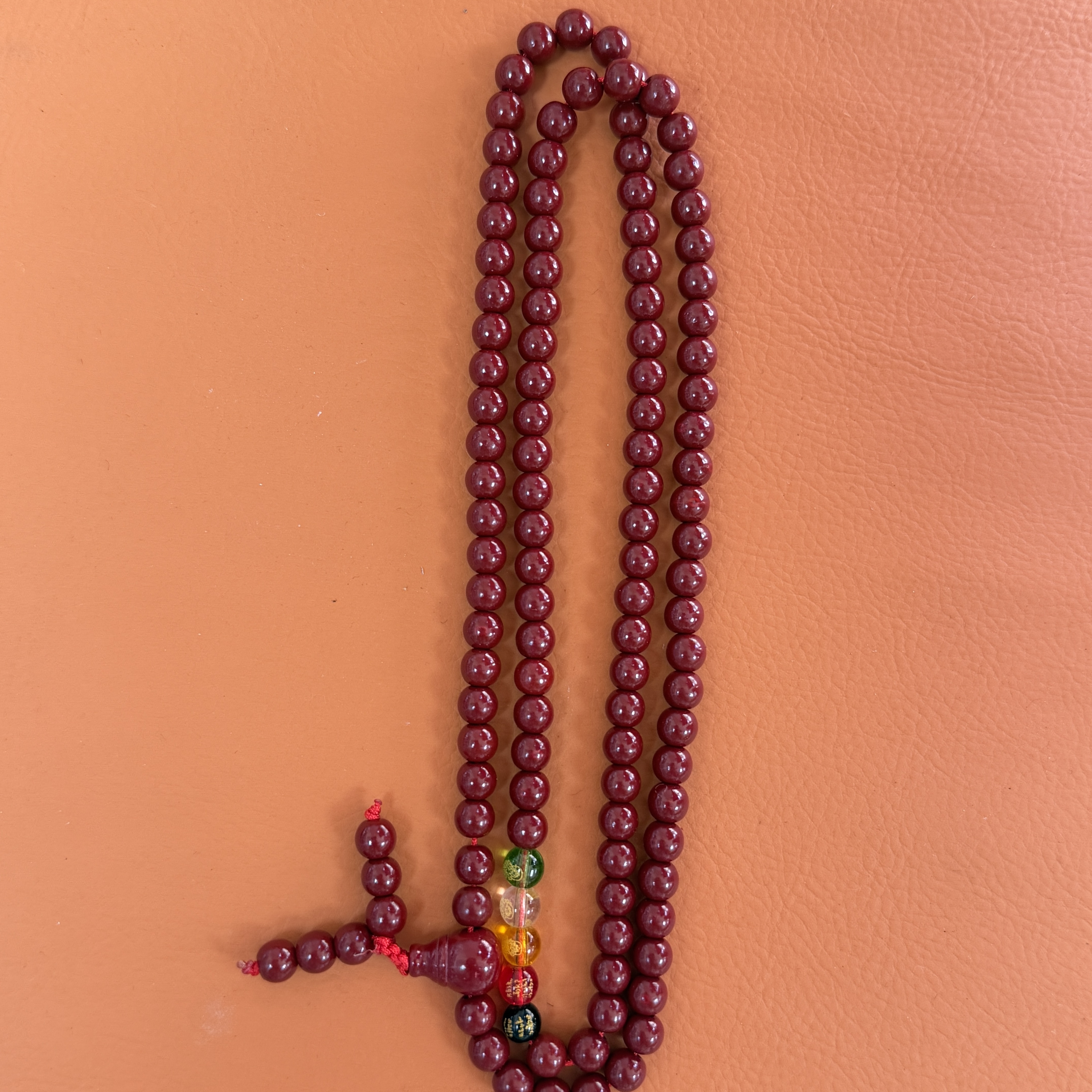 含辰砂工艺品A276-朱砂多圈设计款6mm手串