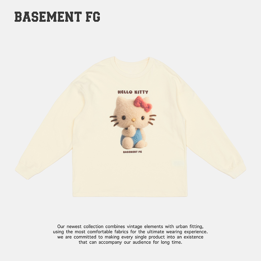 BASEMENT FGxHello Kitty圆领长袖常规款印花五彩251030218006