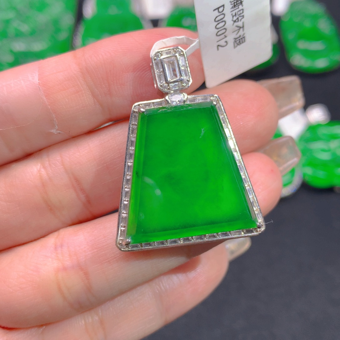 翡翠颈饰银S925镶嵌1111111111