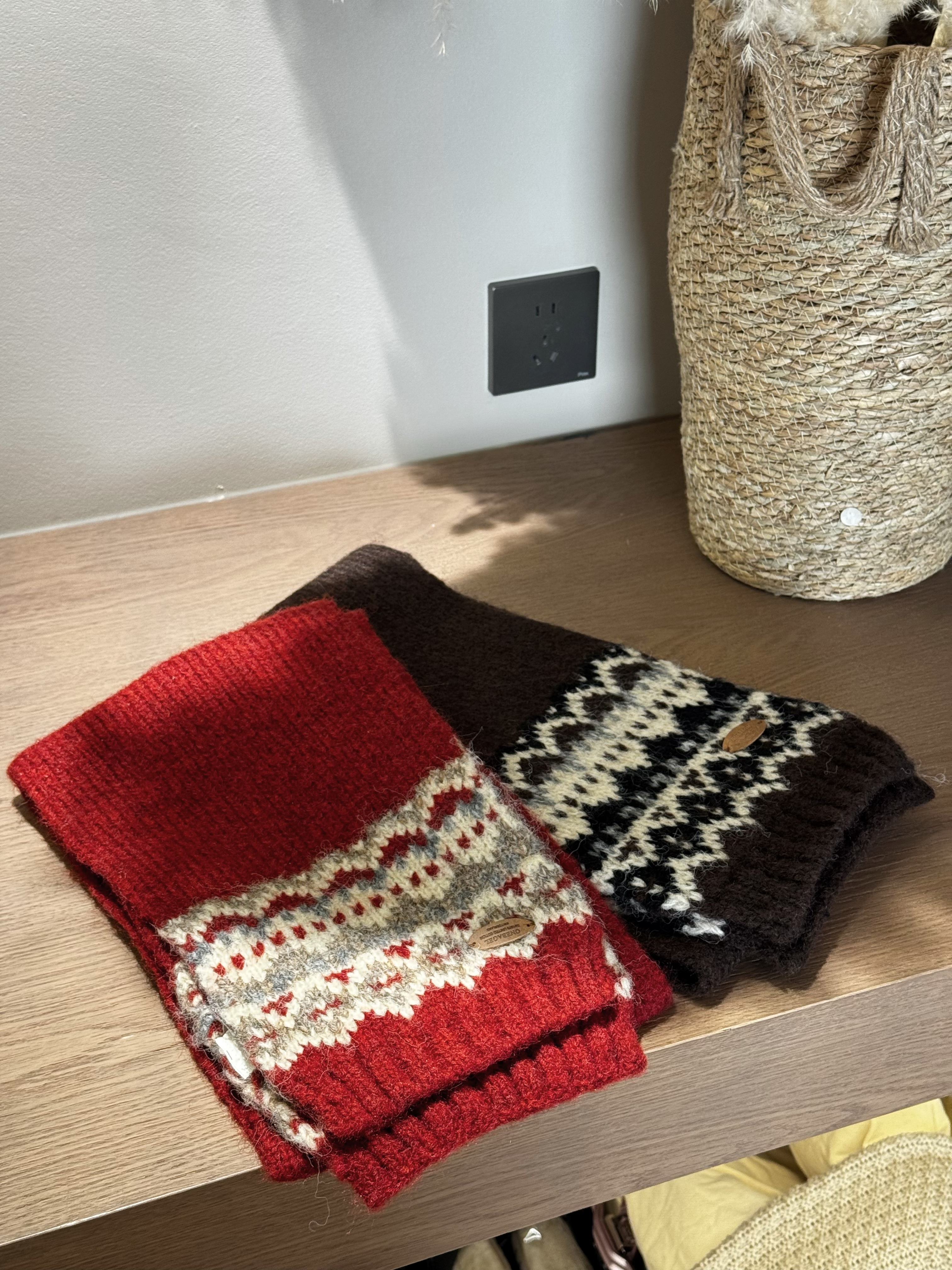 Y.M |  燃冬费尔岛 冬日恋歌韩系氛围感加分神器重工提花围巾0618