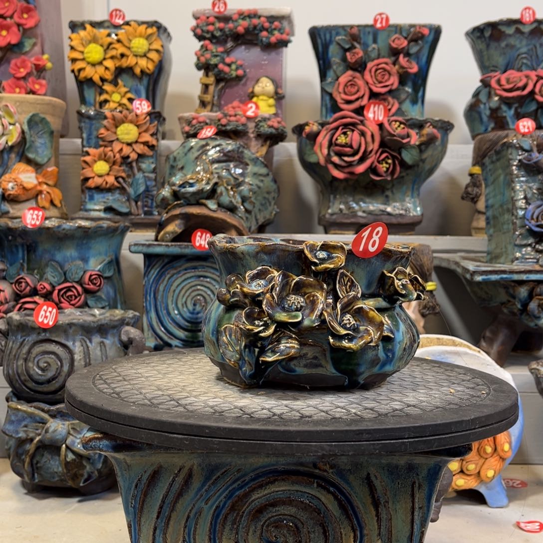 陶瓷微瑕18 号陶然花盆