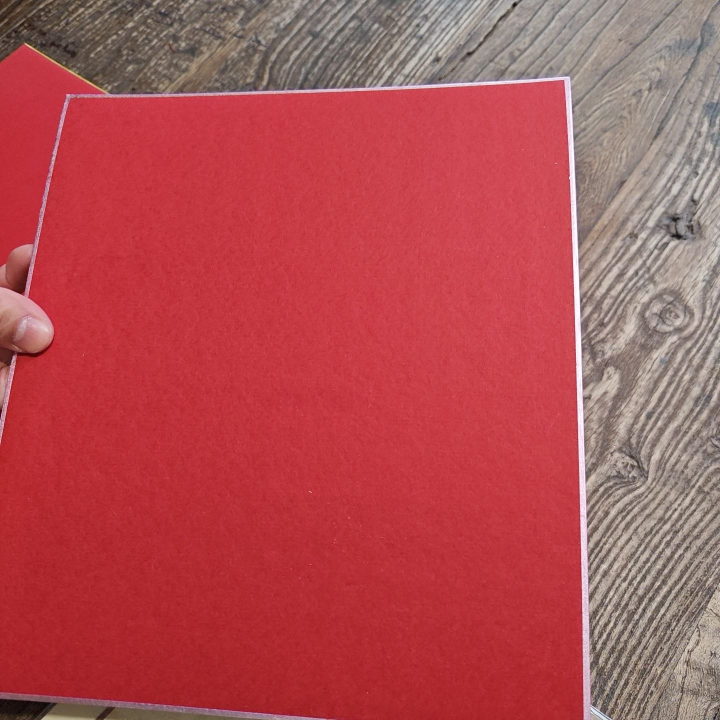 5张方形硬卡纸红星底纸