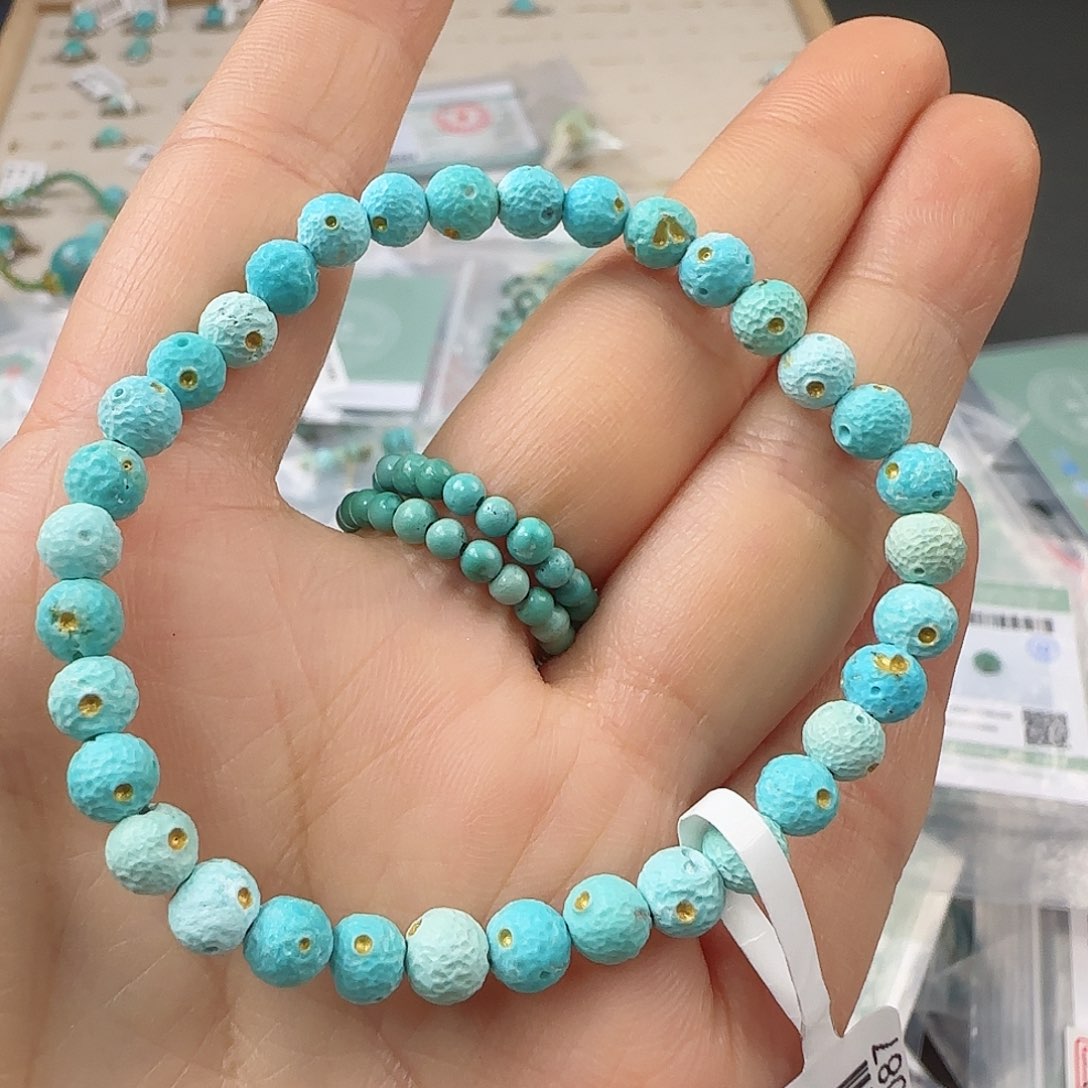 绿松石珠宝半成品未镶嵌