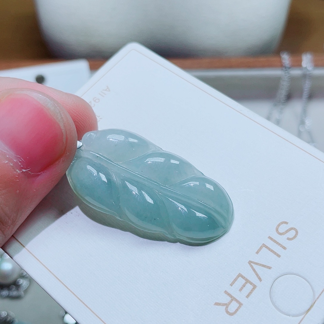 z***y吊坠925银锆石树叶2