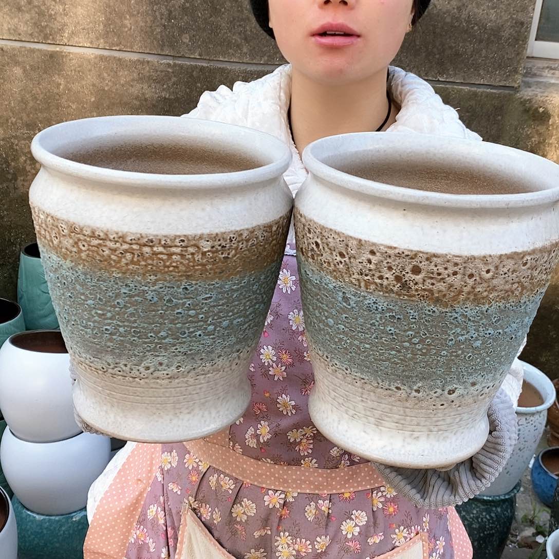 紫砂花盆正品口18高21