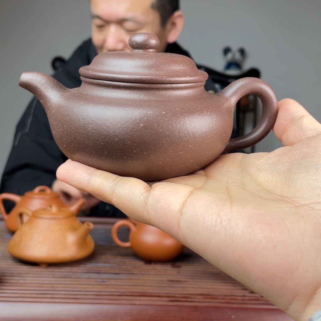 茶壶紫泥天青泥仿古200cc孤品