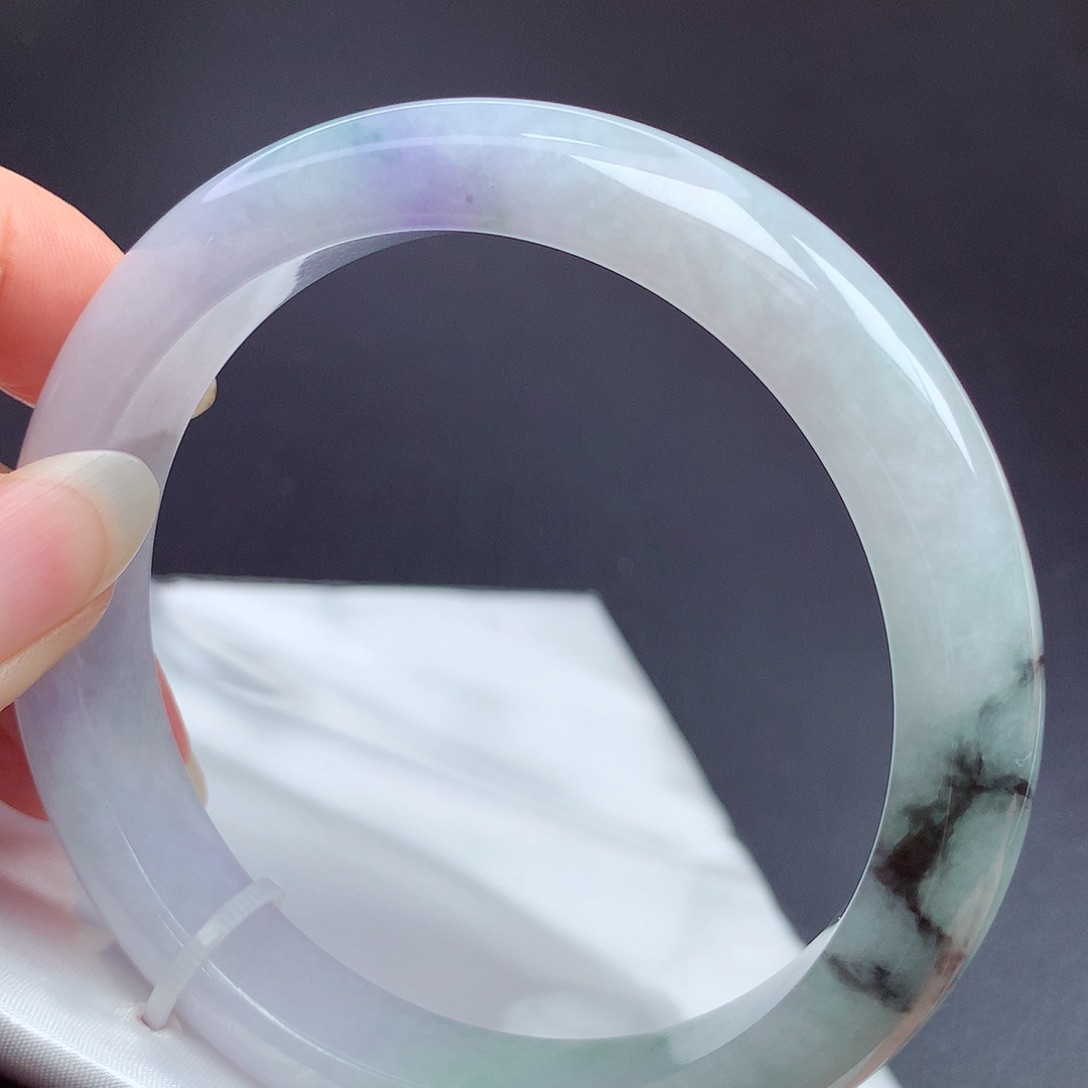 翡翠未镶嵌手镯63.7圈口