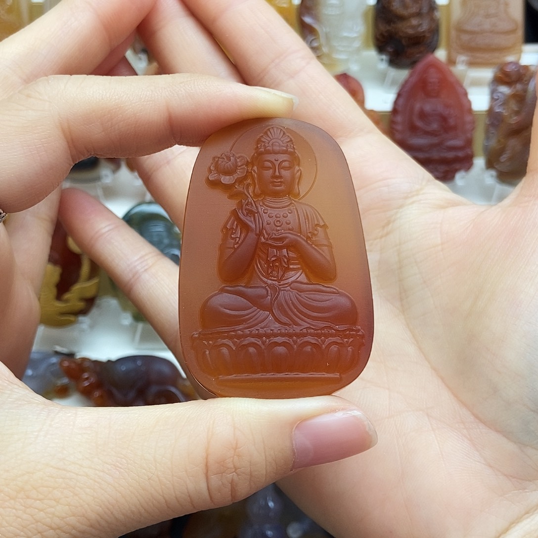 竹***玛瑙/玉髓未镶嵌颈饰