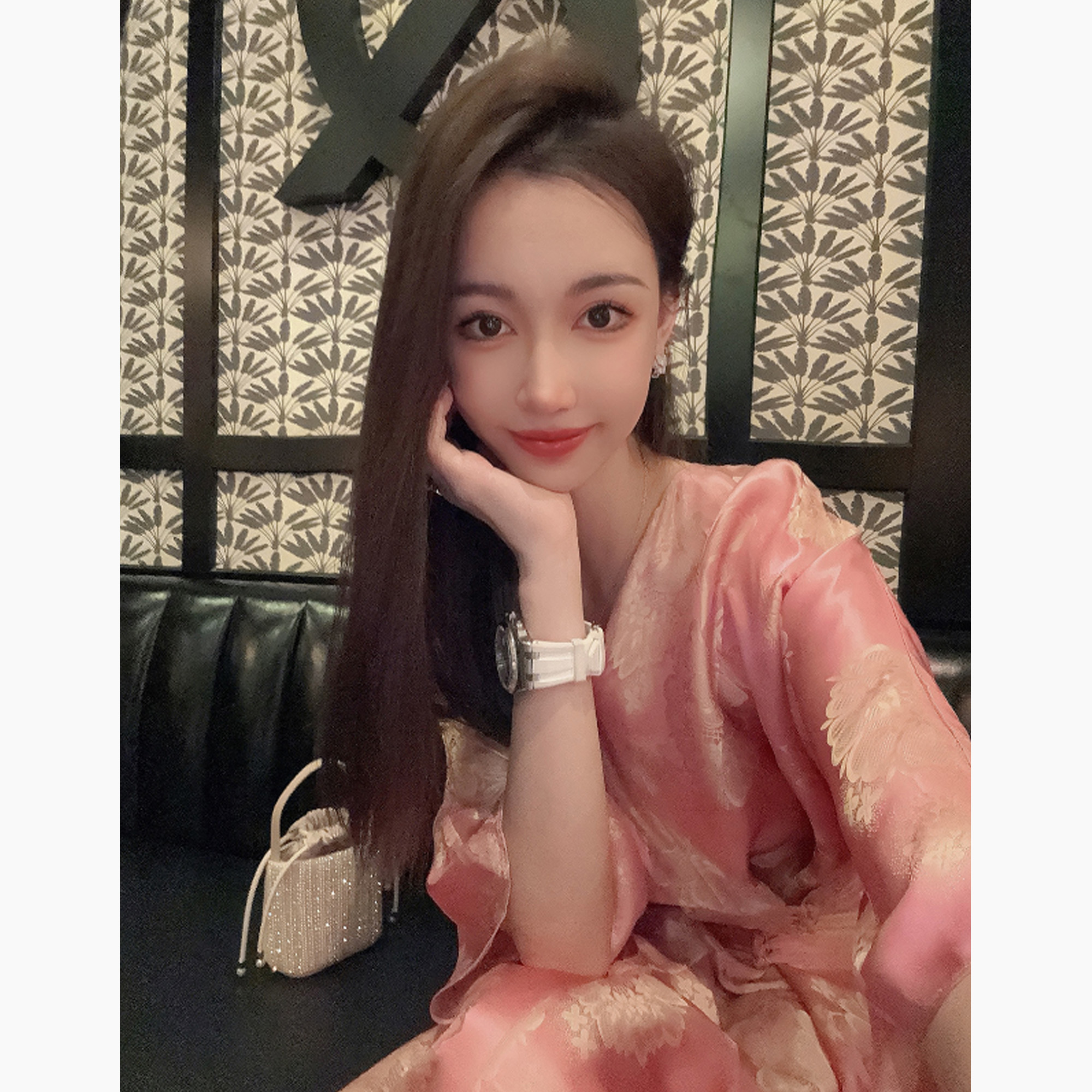 Janie Yee"芙蓉蚕丝" 高定100桑蚕丝真丝国风新中式连衣裙24A0628