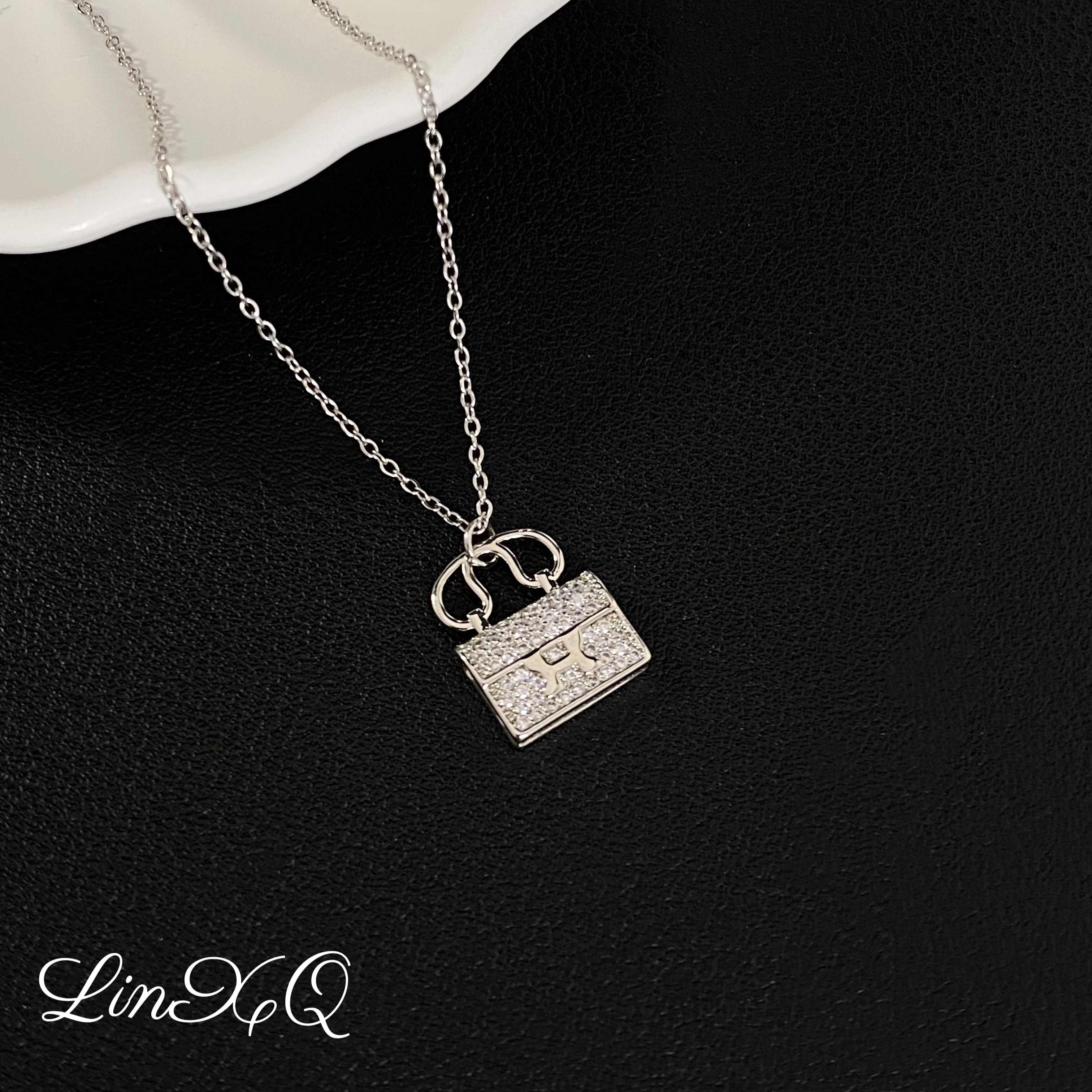 铜项链 百搭精致时尚包包款「Lin小七」轻奢高级感简约个性项链