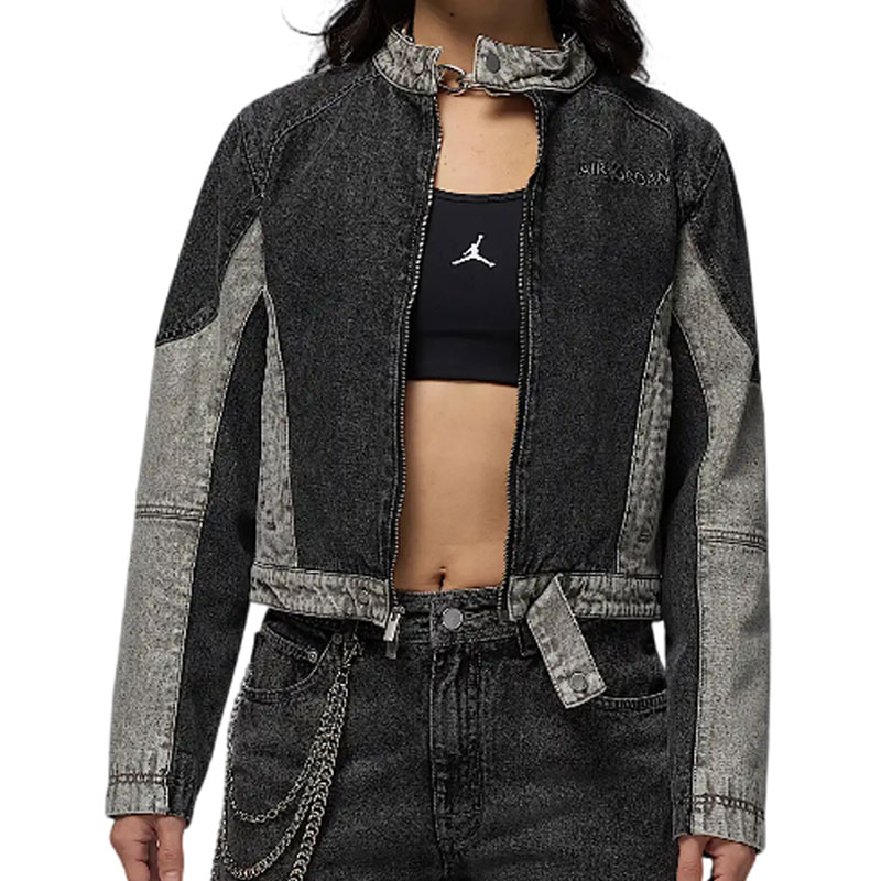 NIKE耐克女子AS W J AIR JDN JKT MOTO梭织无帽外套HF9426-010