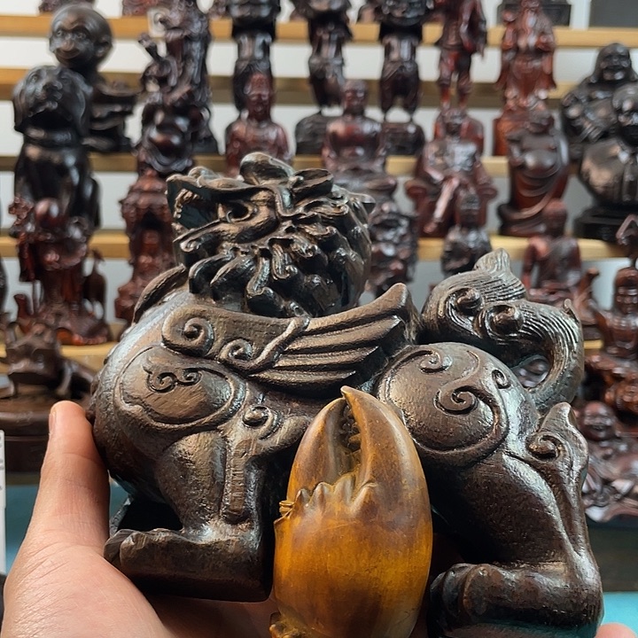 静***！木木质雕刻摆件手把件123456