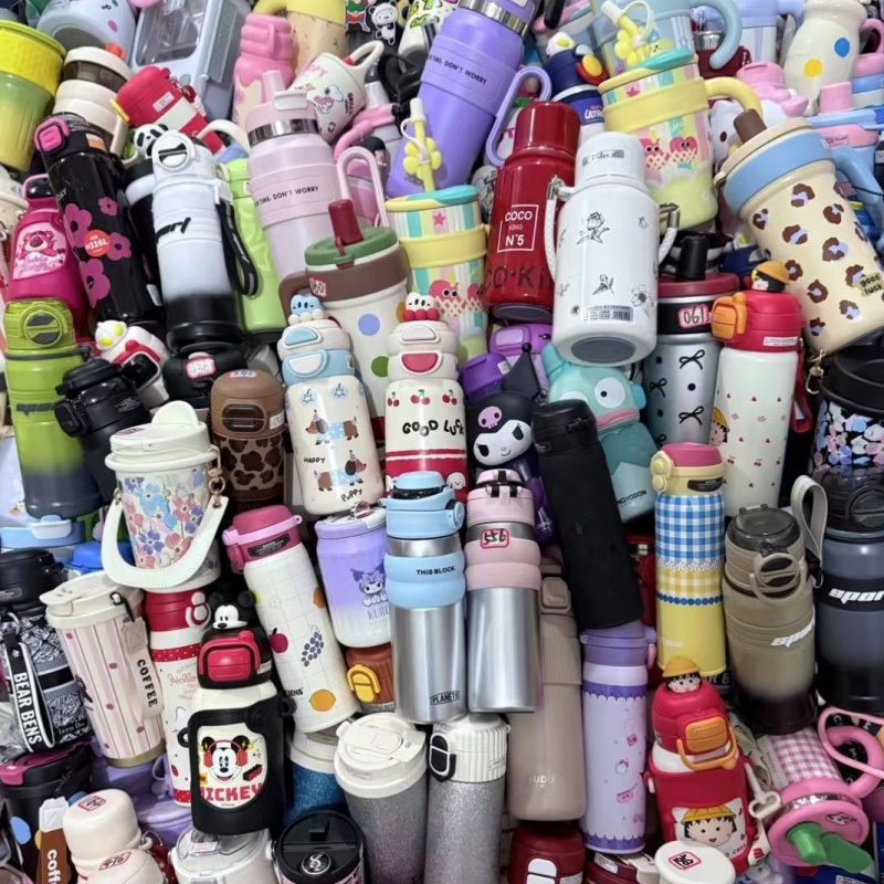 [1]孤品捡漏品牌便携儿童可爱保温杯陶瓷杯子大容量轻奢