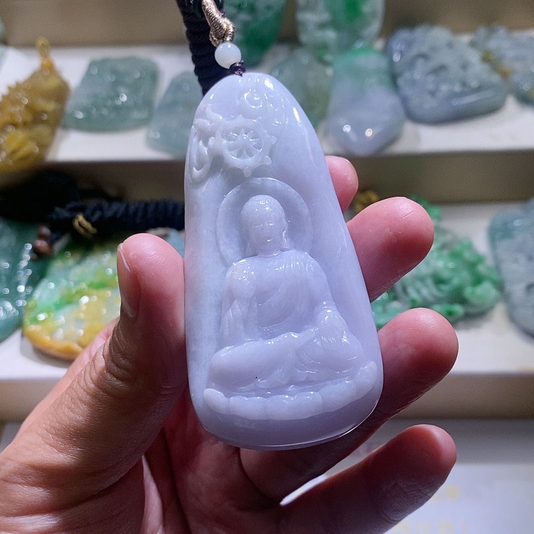 【闪购商品】翡翠颈饰未镶嵌阿咪