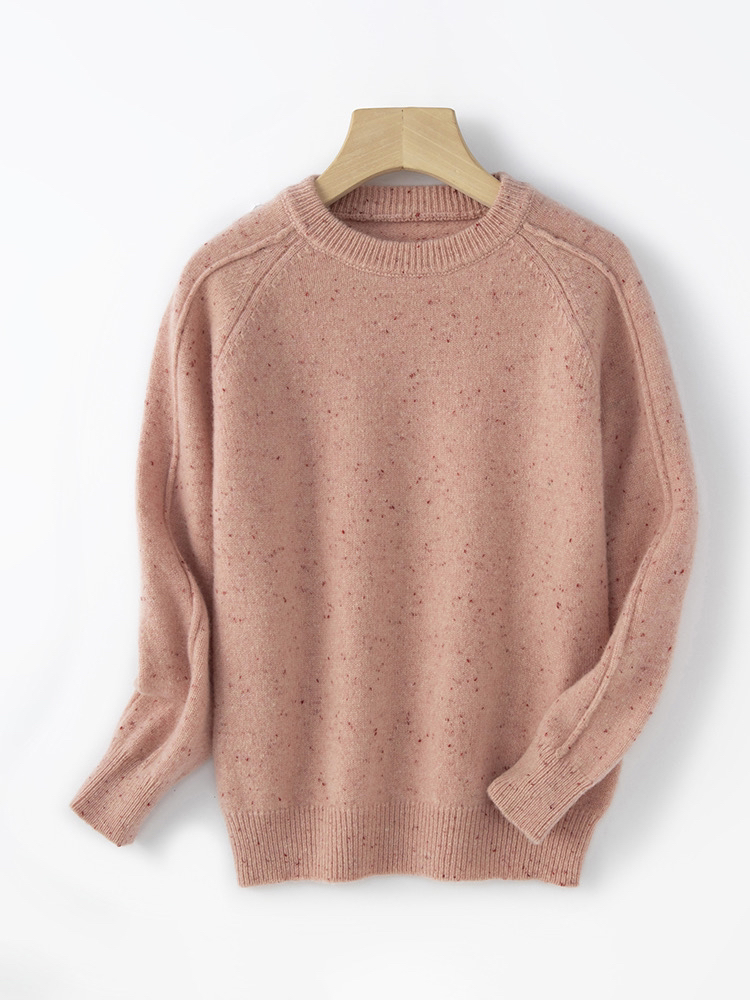 纯羊毛衫圆领男童女童针织衫儿童打底衫内搭外穿休闲洋气毛衣