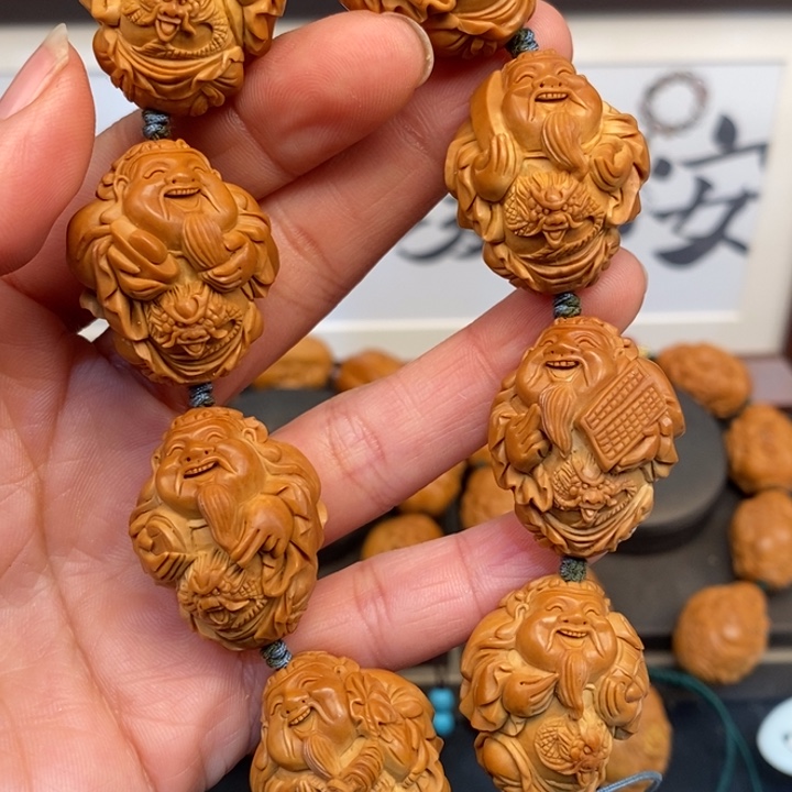 手串/手链橄榄核橄榄核雕龙财