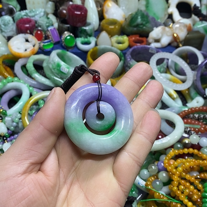 颈饰未镶嵌翡翠缅甸翡翠首饰配饰