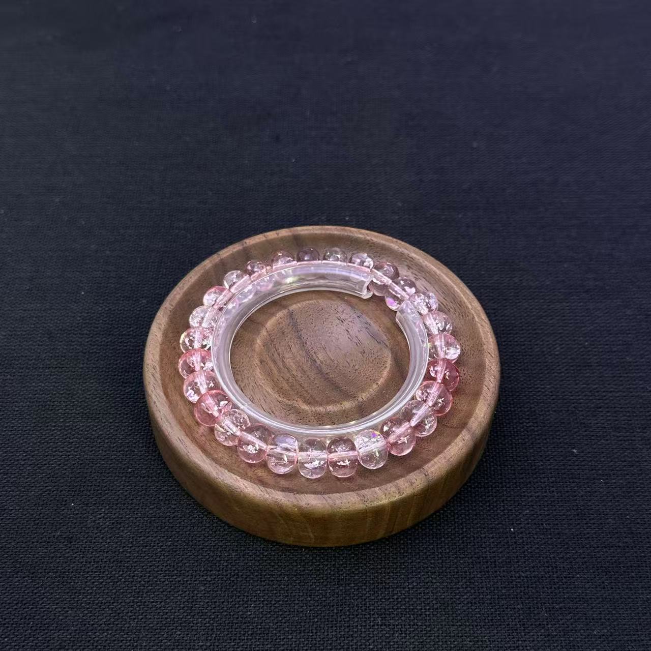 非金属珐琅手链 宝光纪饰品 306 冰粉算盘珠10mm手链 多样性发货